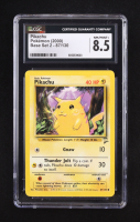 Pikachu (Yellow Cheeks) 1999 Pokemon Base 2 Unlimited #87 (CGC 8.5) at PristineAuction.com