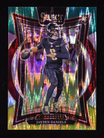 Jayden Daniels 2024 Select Prizm Green and Yellow Shock #26 RC at PristineAuction.com