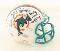 Ricky Williams Signed Dolphins Speed Mini Helmet Inscribed "Smoke Weed Everyday" (JSA) at PristineAuction.com