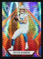 Justin Herbert 2020 Panini Phoenix Fire Burst #103 RC at PristineAuction.com