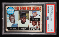 Hank Aaron / Jim Wynn / Ron Santo / Willie McCovey 1968 Topps #5 / NL Home Run Leaders (PSA 3) at PristineAuction.com