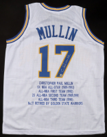 Chris Mullin Signed Career Highlight Stat Jersey (Beckett) at PristineAuction.com
