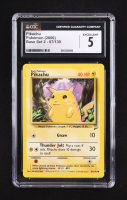 Pikachu (Yellow Cheeks) 1999 Pokemon Base 2 Unlimited #87 (CGC 5) at PristineAuction.com