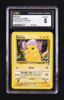 Pikachu (Yellow Cheeks) 1999 Pokemon Base 2 Unlimited #87 (CGC 8) at PristineAuction.com