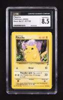 Pikachu 1999 Pokemon Base 2 Unlimited #87 (CGC 8.5) at PristineAuction.com