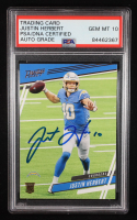 Justin Herbert Signed 2020 Prestige #303 RC / Chronicles (PSA | Autograph Graded 10) at PristineAuction.com