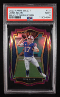 Josh Allen 2020 Select Prizm Purple Die Cut #121 (PSA 9) at PristineAuction.com