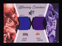 Julius Erving / Magic Johnson 2003-04 SPx Winning Materials Combos #WC15 at PristineAuction.com