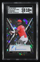 Elly De La Cruz 2023 Leaf Exotic Autographs Crystal Elephant #BAEC1 RC #4/5 (SGC 10 | Autograph Grade 10) at PristineAuction.com