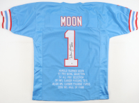 Warren Moon Signed Career Highlight Stats Jersey Inscribed "HOF 06" (JSA) at PristineAuction.com
