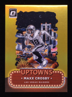 Maxx Crosby 2024 Donruss Optic Uptowns Gold #22 #09/10 at PristineAuction.com