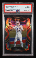 Josh Allen 2020 Select Prizm Red Die Cut #222 (PSA 10) at PristineAuction.com