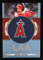 Shohei Ohtani 2023 Topps Team Logo Commemorative Patch Blue #TLPSO at PristineAuction.com