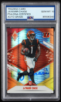 Ja'Marr Chase Signed 2021 Panini Phoenix Fire Burst #105 RC (PSA | Auto 10) at PristineAuction.com