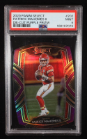 Patrick Mahomes II 2020 Select Prizm Purple Die Cut #202 (PSA 9) at PristineAuction.com
