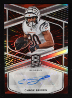 Chase Brown 2024 Panini Spectra Signatures Hyper #27 #25/60 at PristineAuction.com