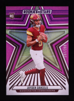 Jayden Daniels 2024 Rookies and Stars Purple #148 RC #197/299 at PristineAuction.com