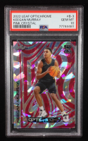 Keegan Murray 2022-23 Leaf OptiChrome Crystal Pink #B3 RC #2/3 (PSA 10) at PristineAuction.com