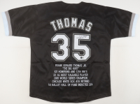 Frank Thomas Signed Career Stat Jersey (Beckett) at PristineAuction.com