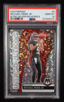 Michael Penix Jr. 2024 Panini Mosaic Introductions No Huddle Silver #6 RC (PSA 10) at PristineAuction.com