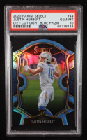 Justin Herbert 2020 Select Prizm Light Blue Die Cut #44 RC (PSA 10) at PristineAuction.com