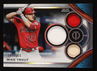Mike Trout 2021 Topps Tribute Triple Relics #TTRMT #147/150 at PristineAuction.com