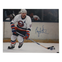 Bryan Trottier Signed Islanders 8x10 Photo (Beckett) at PristineAuction.com