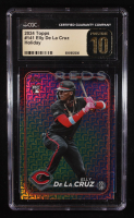 Elly De La Cruz 2024 Topps Easter Foil #141 RC (CGC 10 | Pristine Black Label) at PristineAuction.com