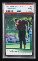 Tiger Woods 2001 Upper Deck #1 RC (PSA 9) at PristineAuction.com