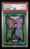 Bryce Young 2023 Panini Prizm Prizms Neon Green Pulsar #311 RC (PSA 10) at PristineAuction.com