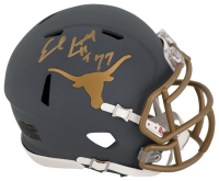 Earl Campbell Signed Texas Longhorns Slate Alternate Speed Mini Helmet Inscribed "HT '77" (Schwartz) at PristineAuction.com