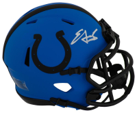 Edgerrin James Signed Colts Rave Alternate Speed Mini Helmet (Schwartz) at PristineAuction.com