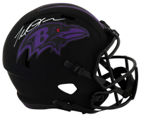 Terrell Suggs Signed Ravens Full-Size Eclipse Alternate Speed Helmet (Schwartz) at PristineAuction.com