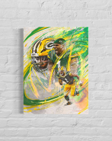 Micah Parsons Packers Custom 14x20 Canvas at PristineAuction.com