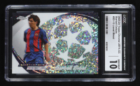 Lionel Messi 2023-24 Topps Chrome UEFA Club Competitions Starball Debuts #SD10 (CGC 10) at PristineAuction.com