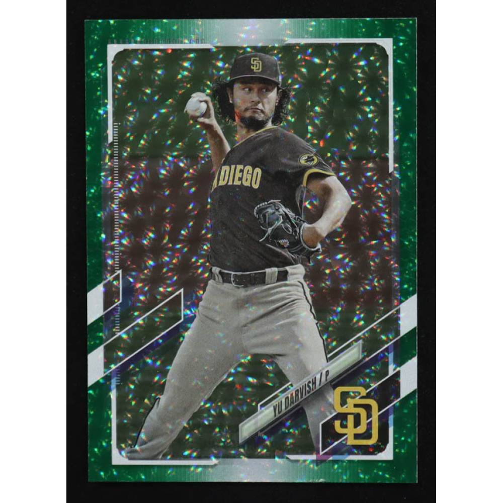 Yu Darvish 2021 Topps Green Foil #357 #12/499 at PristineAuction.com