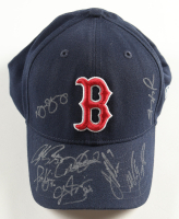 Derek Jeter, Tom Glavine, Trevor Hoffman | 2006 MLB All-Stars Red Sox Hat Signed By (11) (Beckett) at PristineAuction.com