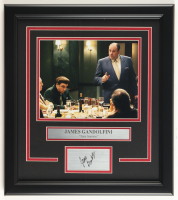 James Gandolfini "The Sopranos" Custom Framed Photo Display with Title Plaque at PristineAuction.com