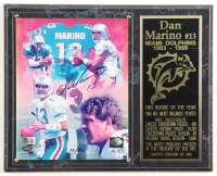 Dan Marino Signed LE Dolphins Custom Plaque Display #12/500 (Mounted Memories & Beckett) at PristineAuction.com