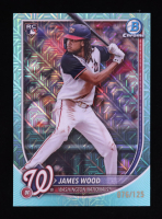 James Wood 2025 Bowman Chrome Mega Box Aqua Refractors #29 RC #76/125 at PristineAuction.com