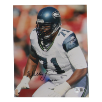 Walter Jones Signed Seahawks 8x10 Photo Inscribed "HOF 14 / T100!" (Beckett) at PristineAuction.com