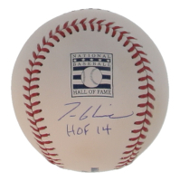 Tom Glavine Signed OML Hall of Fame Logo Baseball Inscribed "HOF 14" (JSA) at PristineAuction.com