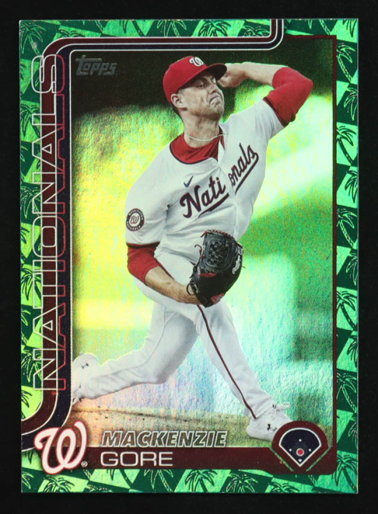 MacKenzie Gore 2025 Topps Spring Training Green Foil #334 #44/99