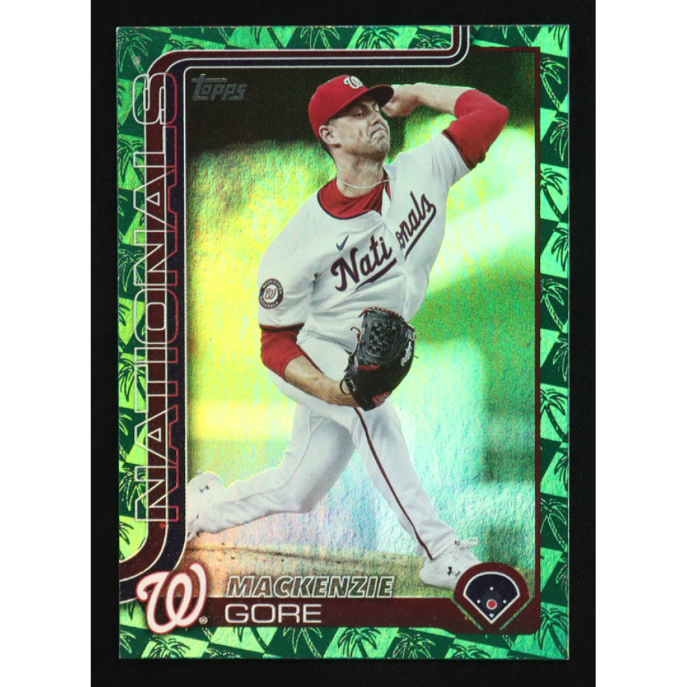 MacKenzie Gore 2025 Topps Spring Training Green Foil #334 #44/99 at PristineAuction.com