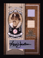 Reggie Jackson 2005 Diamond Kings HOF Heroes Signature Materials Bronze #HH89 Bat-Pants #5/5 at PristineAuction.com