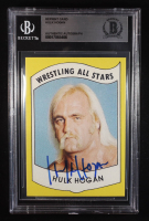 Hulk Hogan Signed 1982 PWE Wrestling All-Stars Series A #2 Reprint Card (BGS) at PristineAuction.com