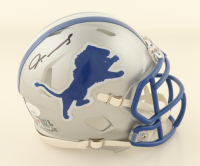 Jameson Williams Signed Lions Throwback Speed Mini Helmet (JSA) at PristineAuction.com