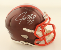 Joe Thomas Signed Browns Flash Alternate Speed Mini Helmet (Schwartz) at PristineAuction.com