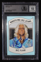 Ric Flair Signed 1982 Wrestling All-Stars Series A Reprint Card ( BGS | Autograph Grade 10) at PristineAuction.com