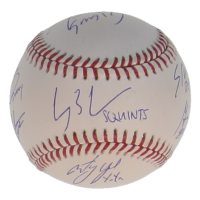 The Sandlot | OML Baseball Cast-Signed by (7) with Chauncey Leopardi, Brandon Adams, Tom Guiry (Beckett) at PristineAuction.com
